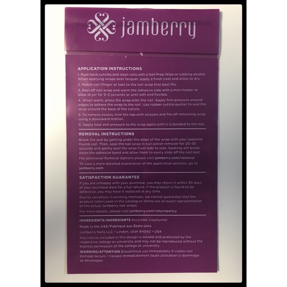Jamberry Berry Blend - Full Sheet - Picture 4 of 4